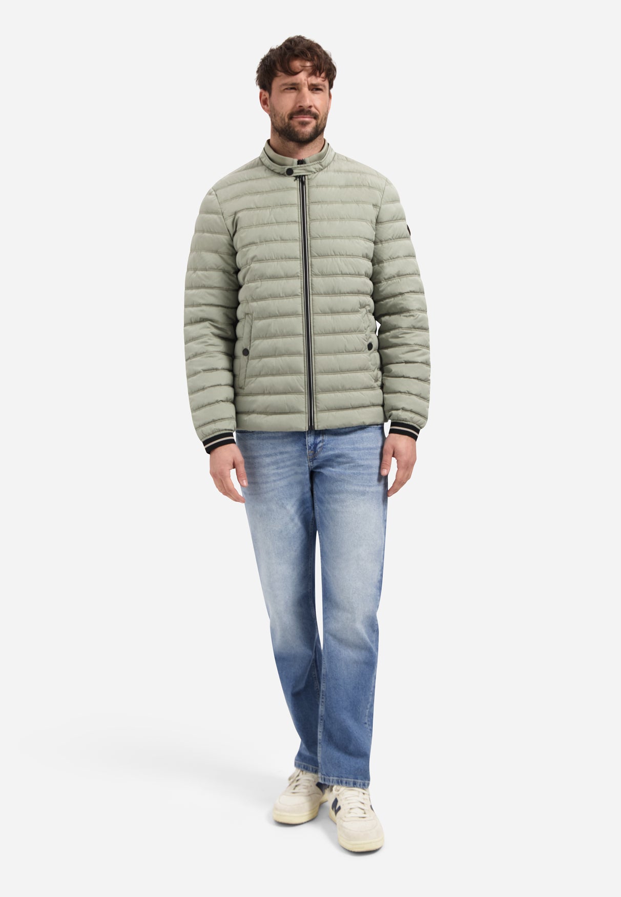 Short quilted jacket | Light Army