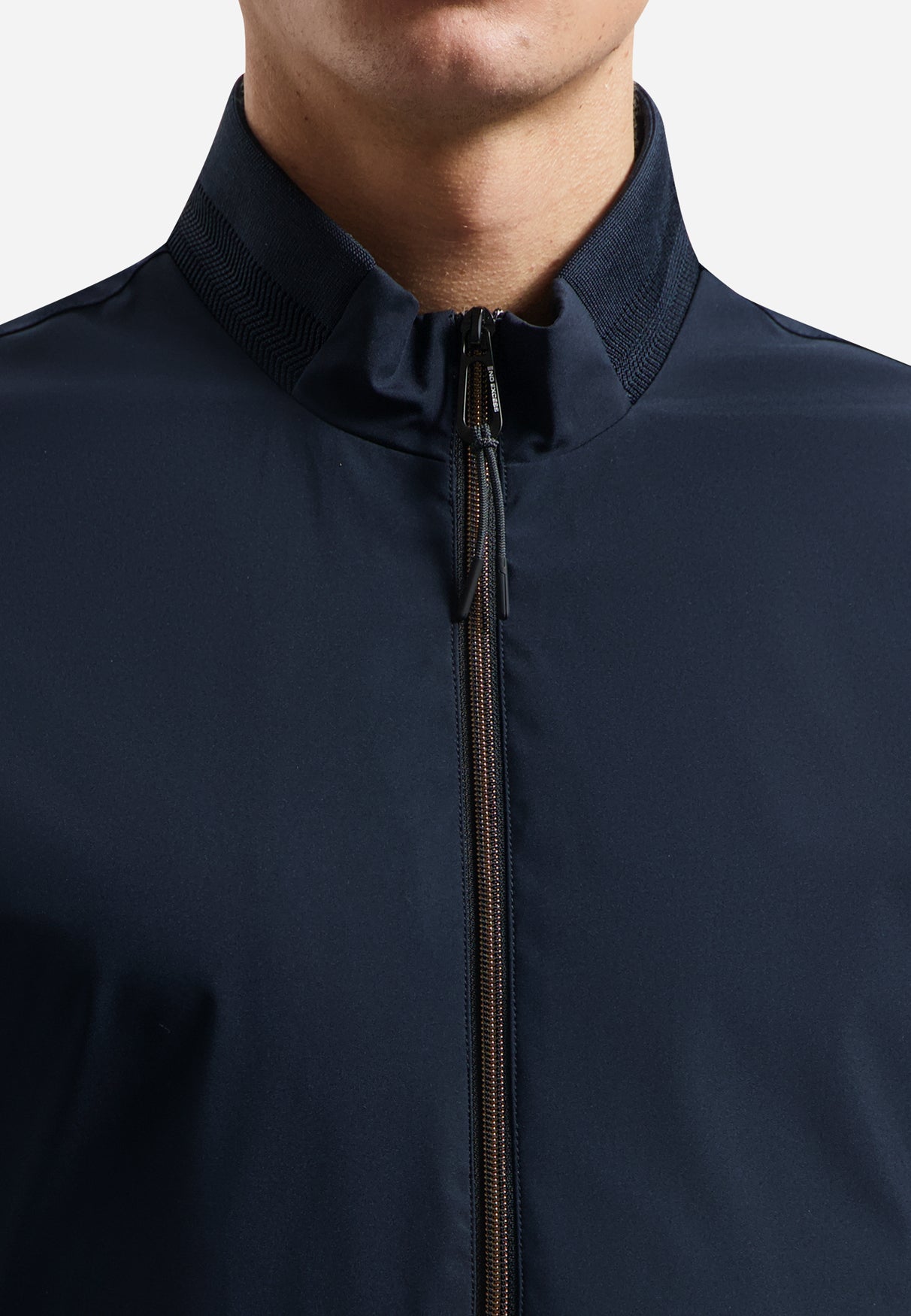 Summer jacket with ribbed collar | Night