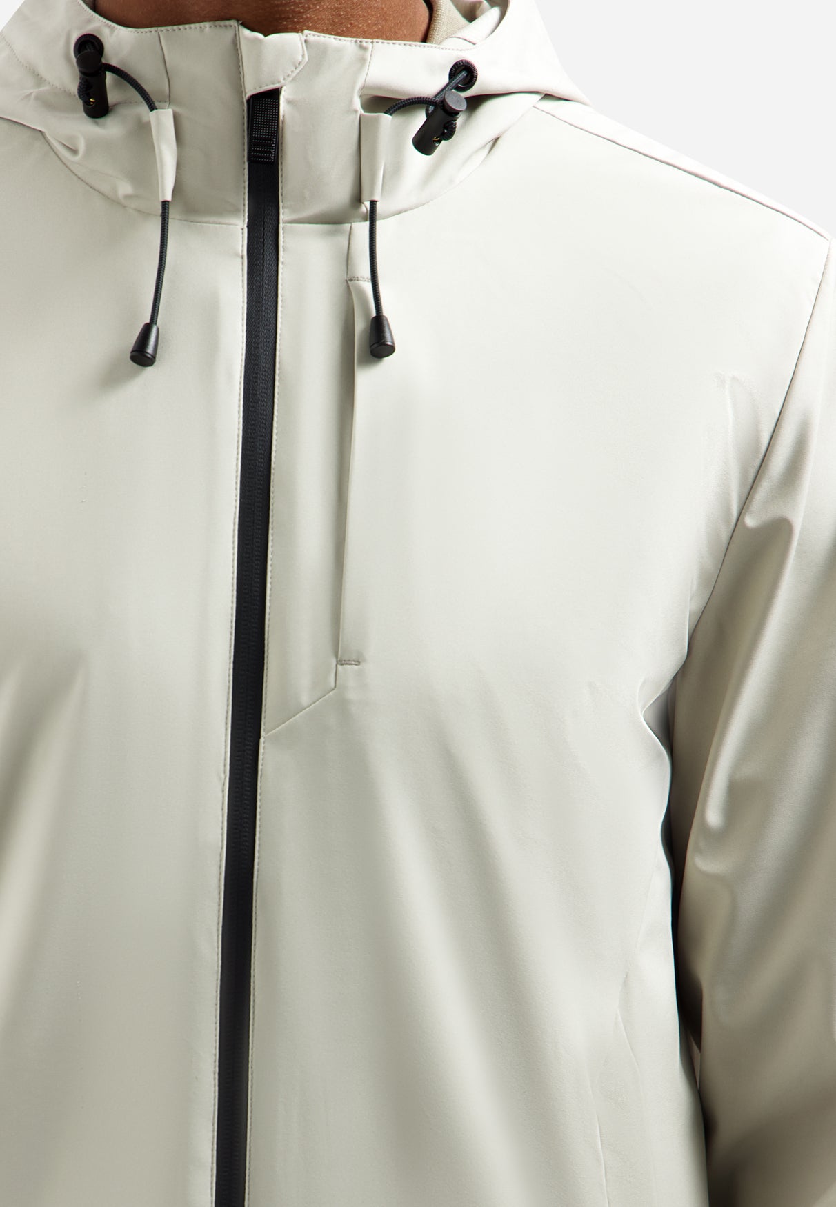 Hooded summer jacket | Stone