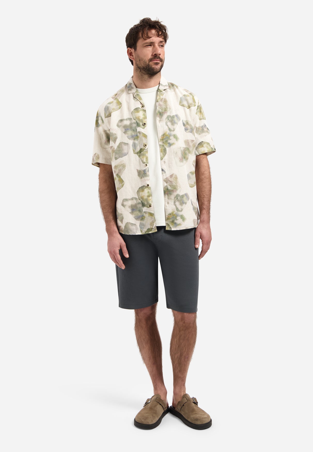 Interlock jersey shorts | Dark Steel