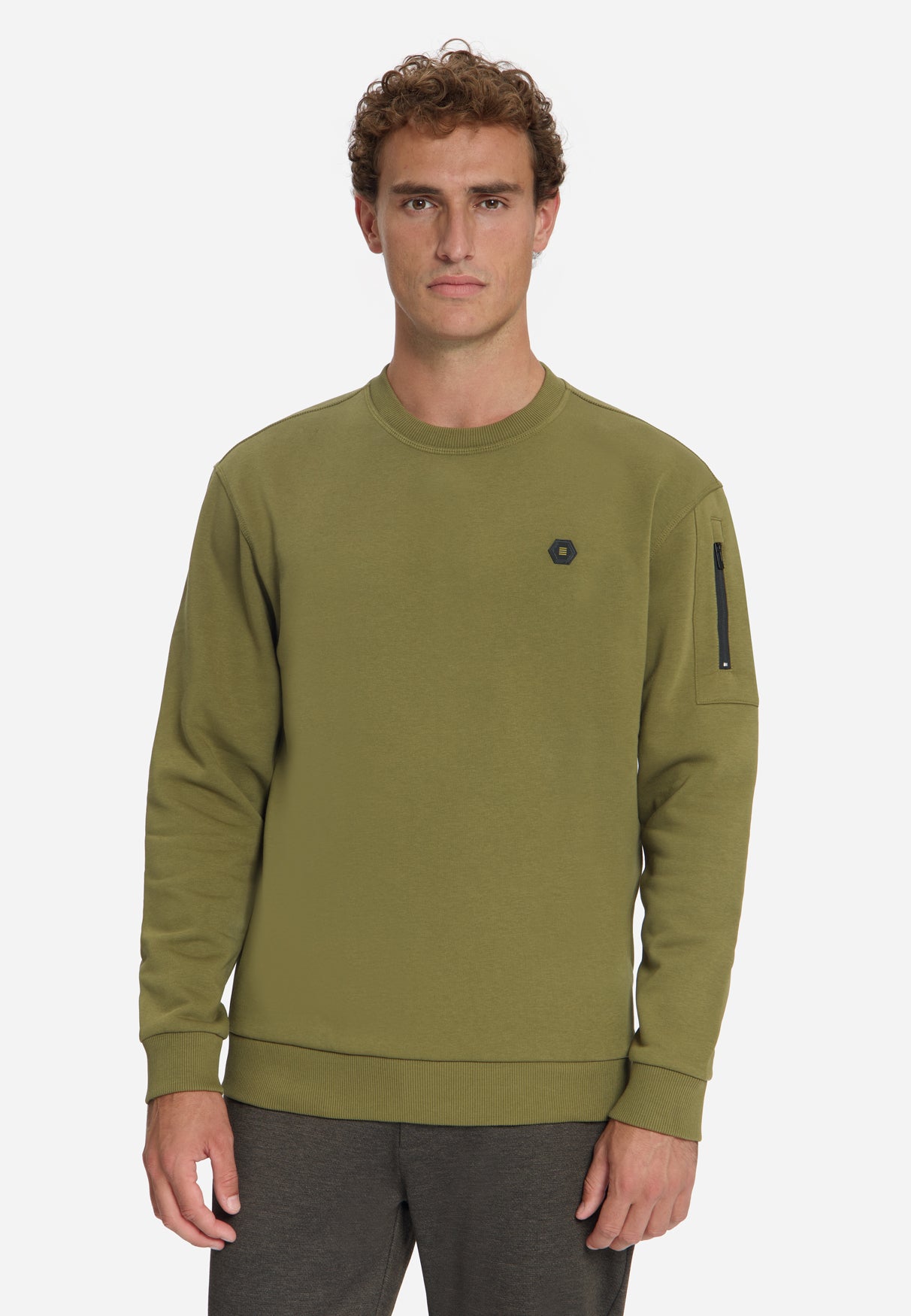 Crew Neck Sweater | Moss