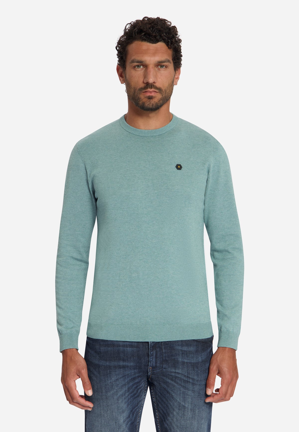 Melange Jumper | Dusty Blue