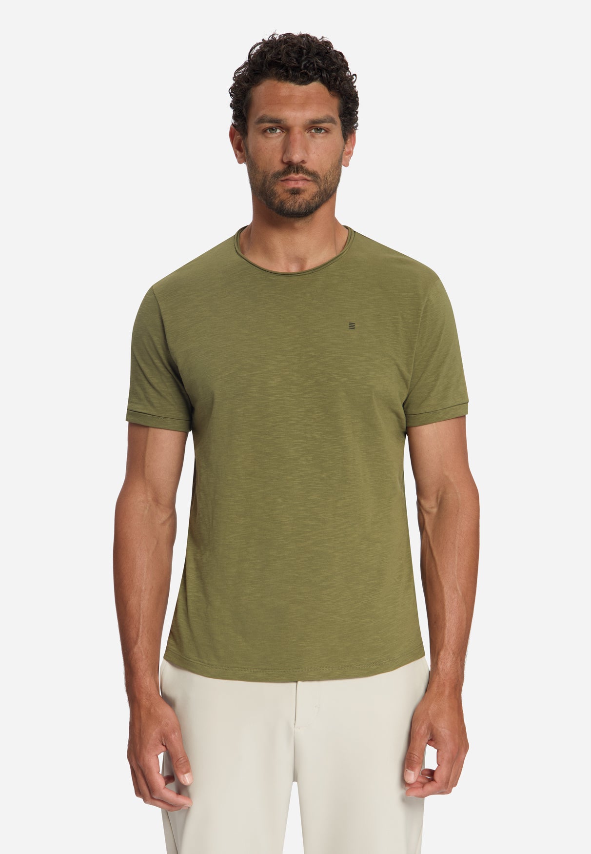 Cotton Slub T-Shirt | Moss