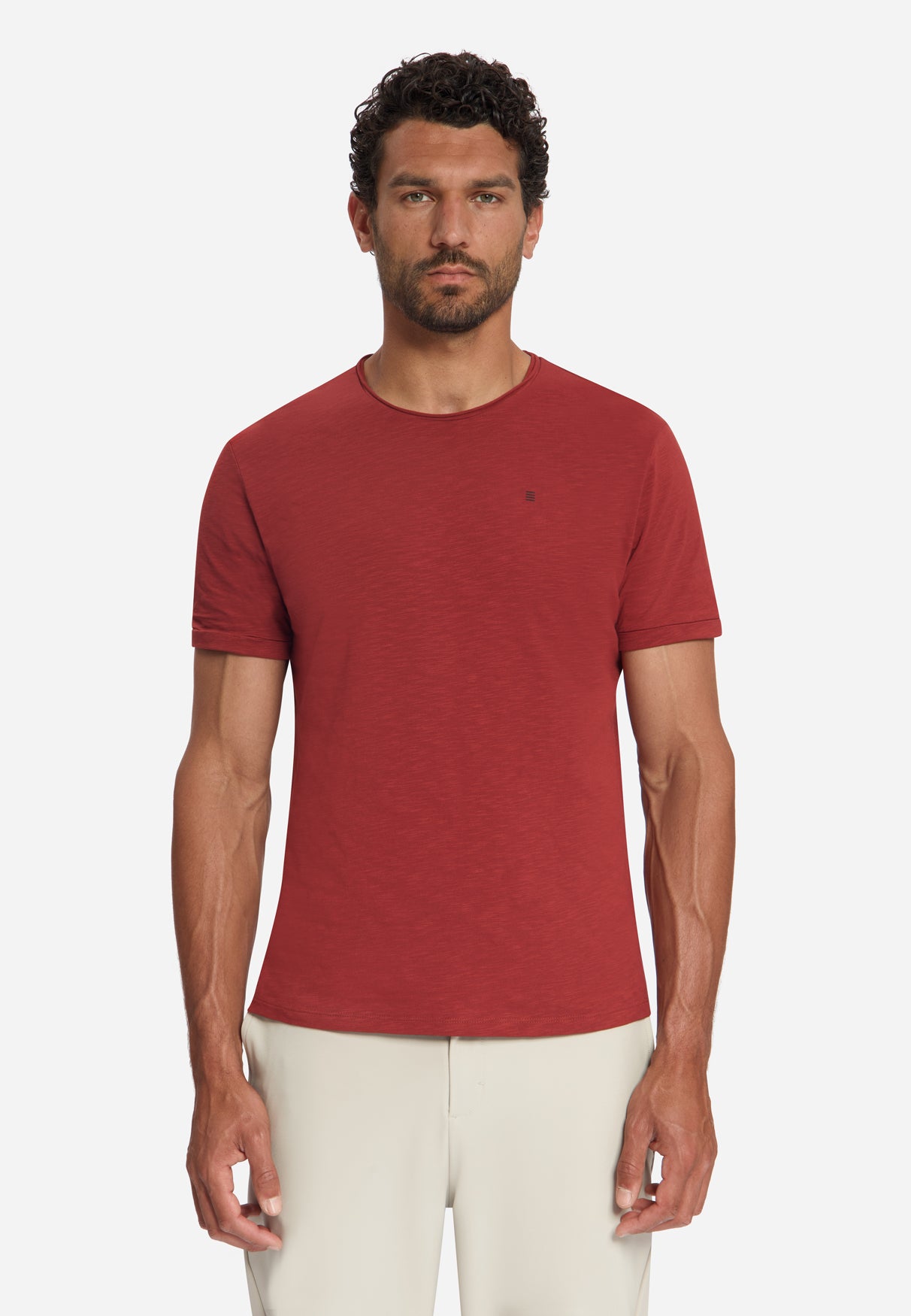 Cotton Slub T-Shirt | Cayenne