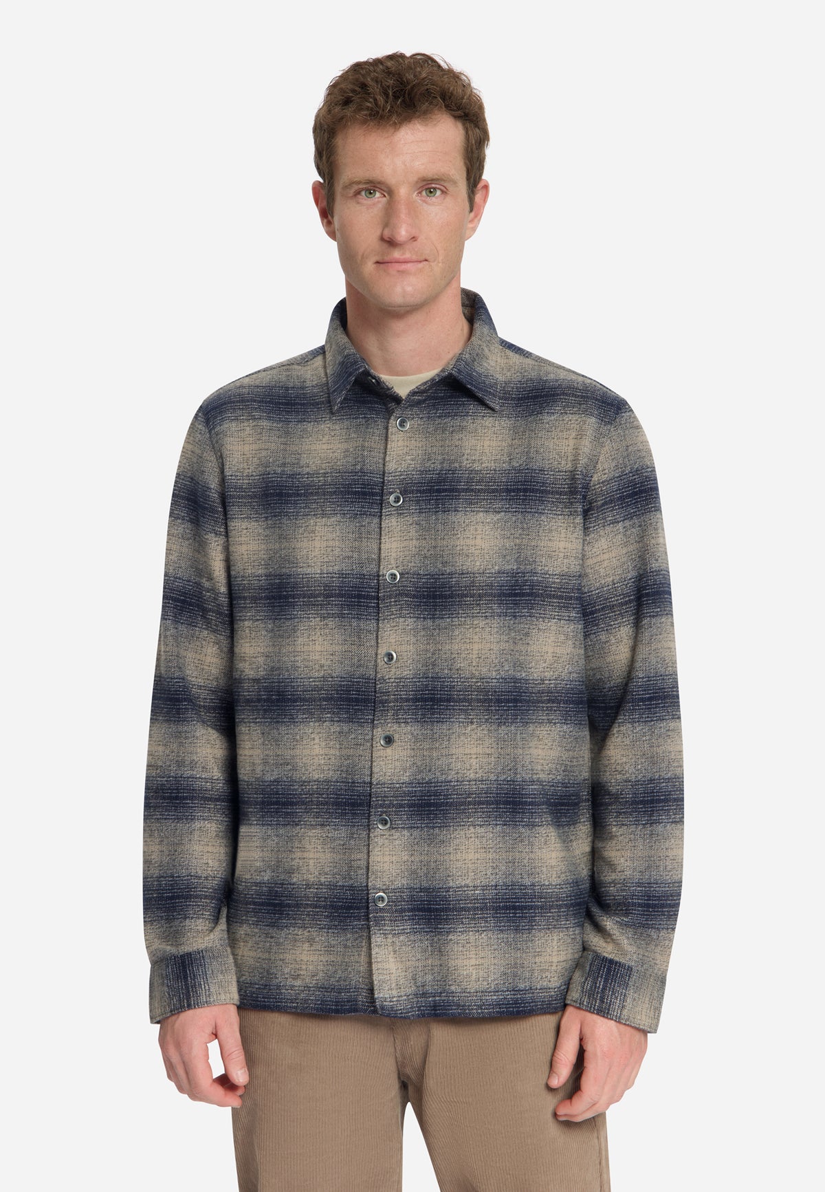 Cotton Flannel Check Shirt | Dark Night