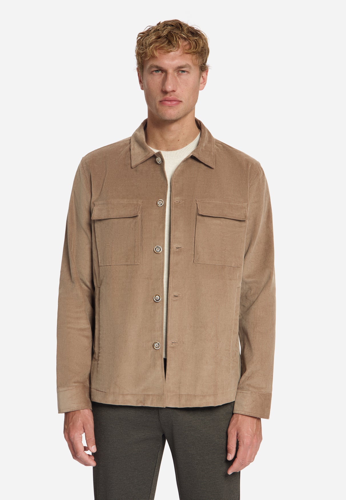 Corduroy Overshirt | Light Brown