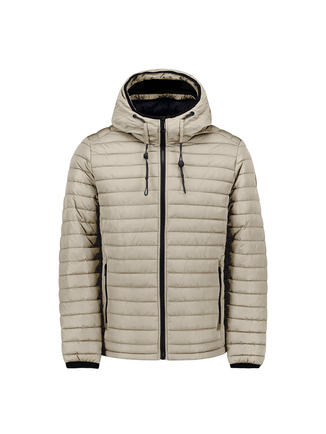 Hooded Padded Jacket | Stone