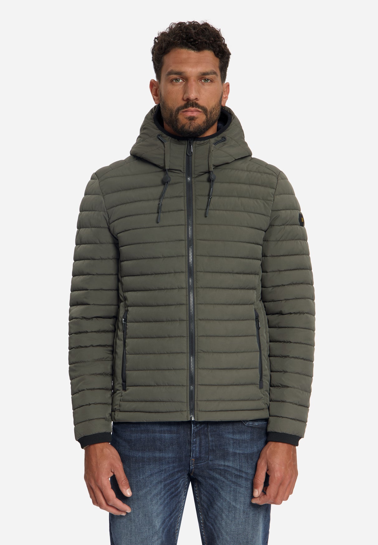Hooded Padded Jacket | Army