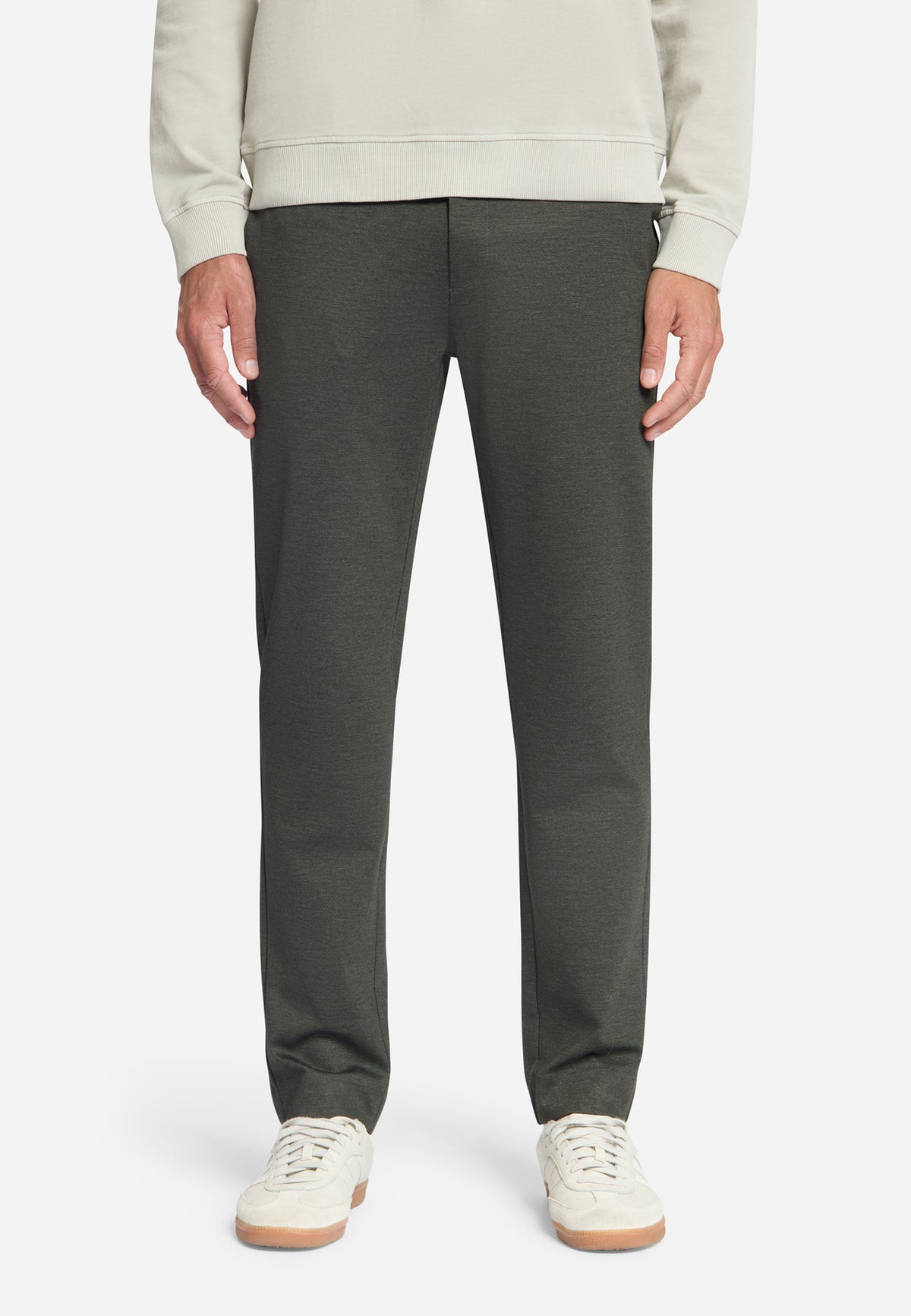 Jersey Melange Chino | Army