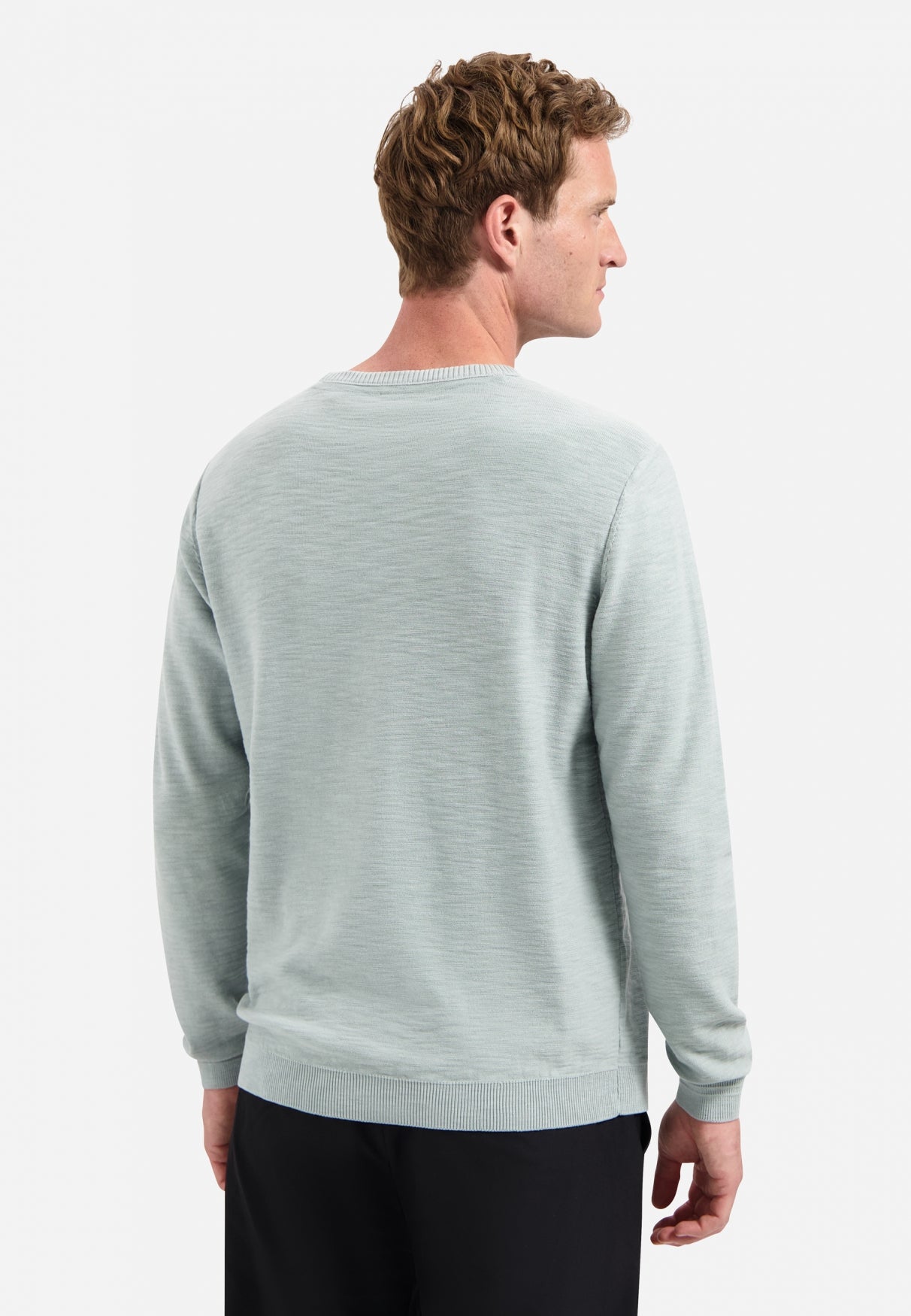 Timeless Basics Stone Washed Jumper | Dusty Blue