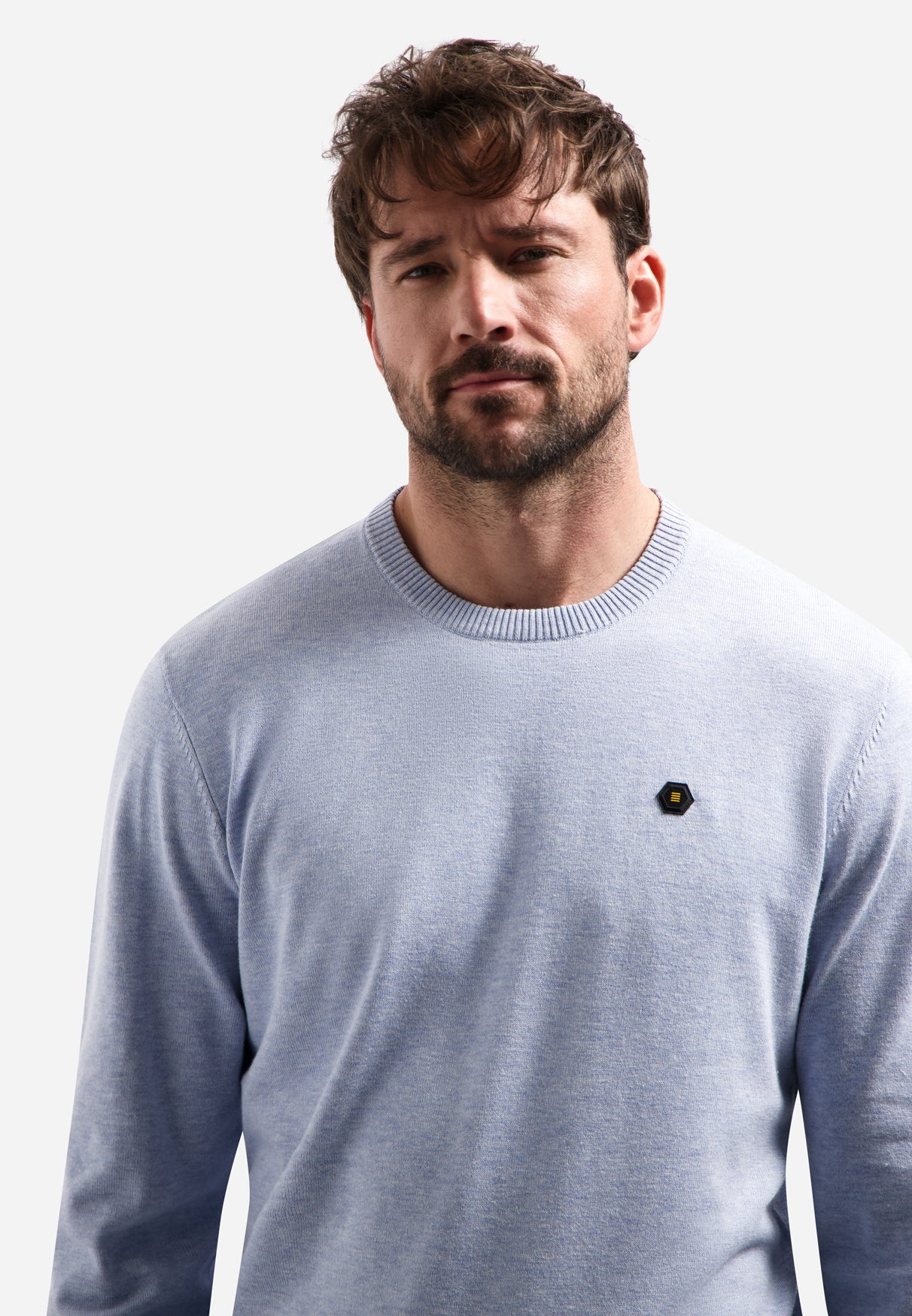 Timeless Basics Melange Jumper | Blue