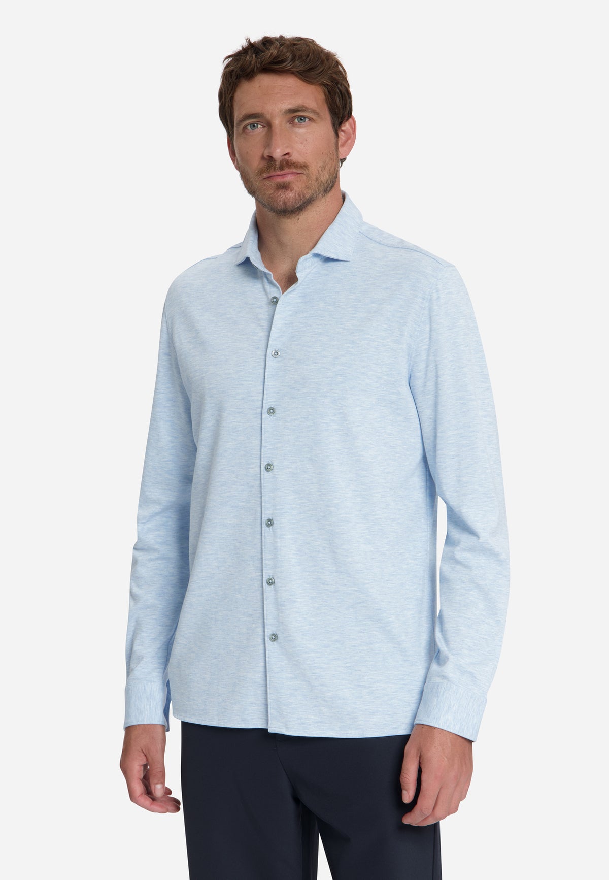 Timeless Basics Jersey Shirt | Dusty Blue