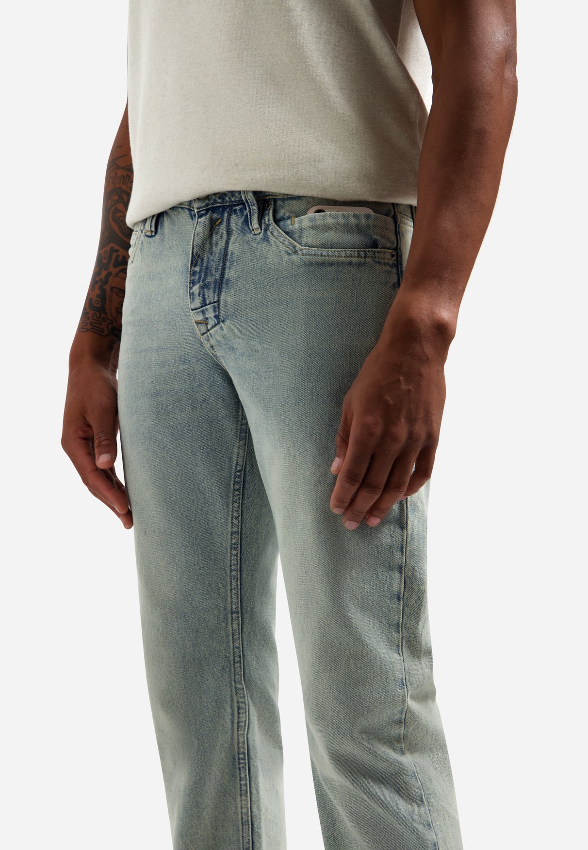 Relaxed fit jeans | Stone Used Denim