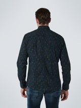 Shirt Stretch Allover Printed | Misty Green