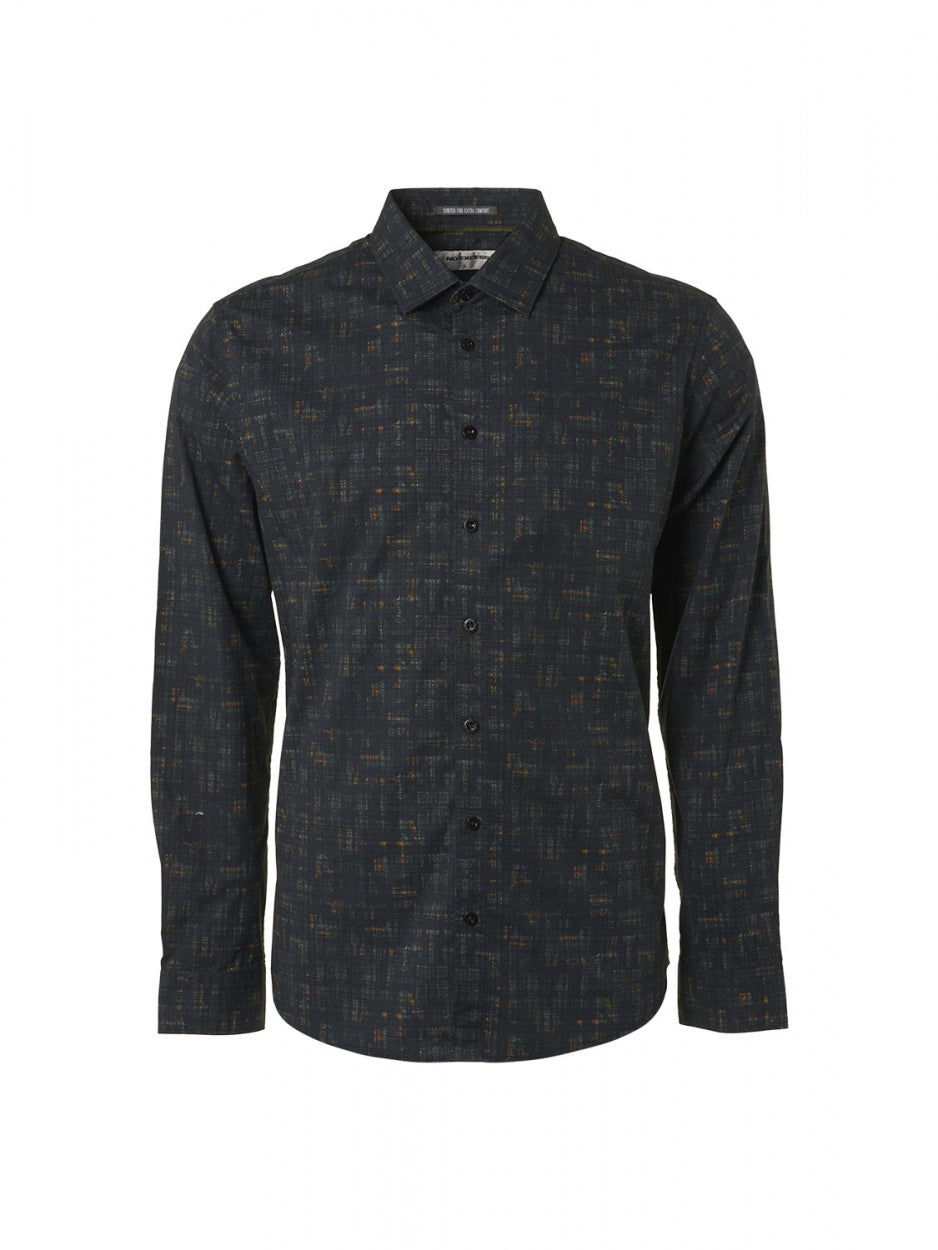 Shirt Stretch Allover Printed | Misty Green