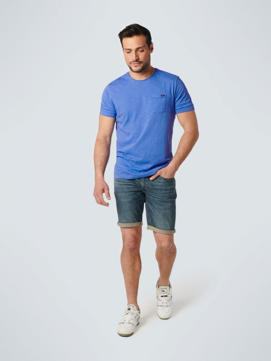 T-Shirt Crewneck Slub | Washed Blue
