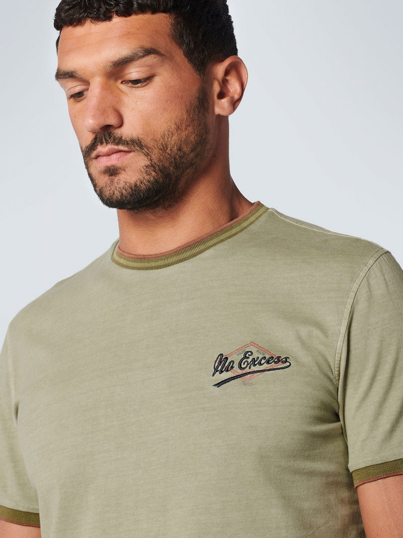 T-Shirt Crewneck Garment Dyed | Light Army