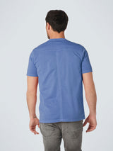 T-Shirt Granddad Garment Dyed + Stone Washed | Washed Blue