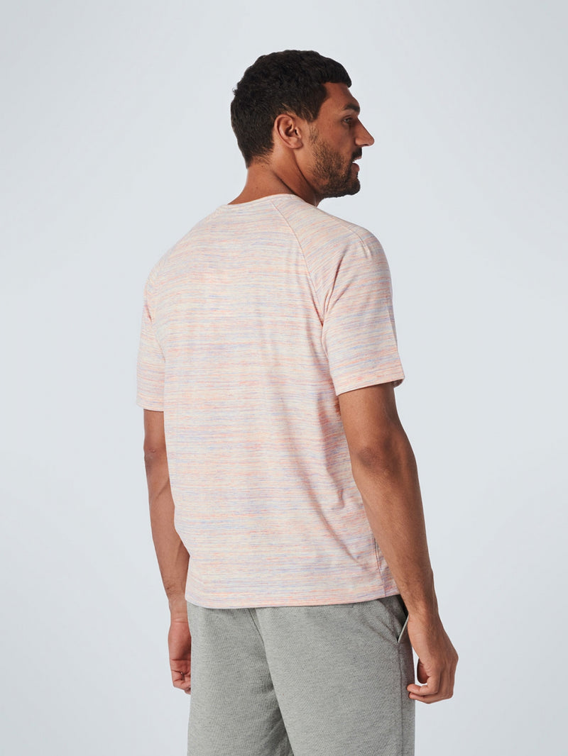 T-Shirt Crewneck Multicoloured Melange | Cream