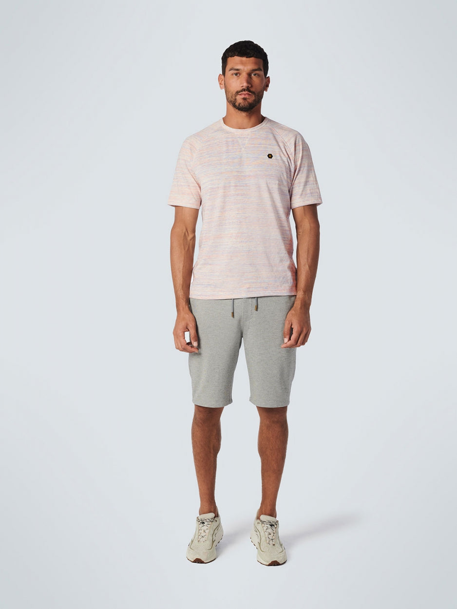 T-Shirt Crewneck Multicoloured Melange | Cream