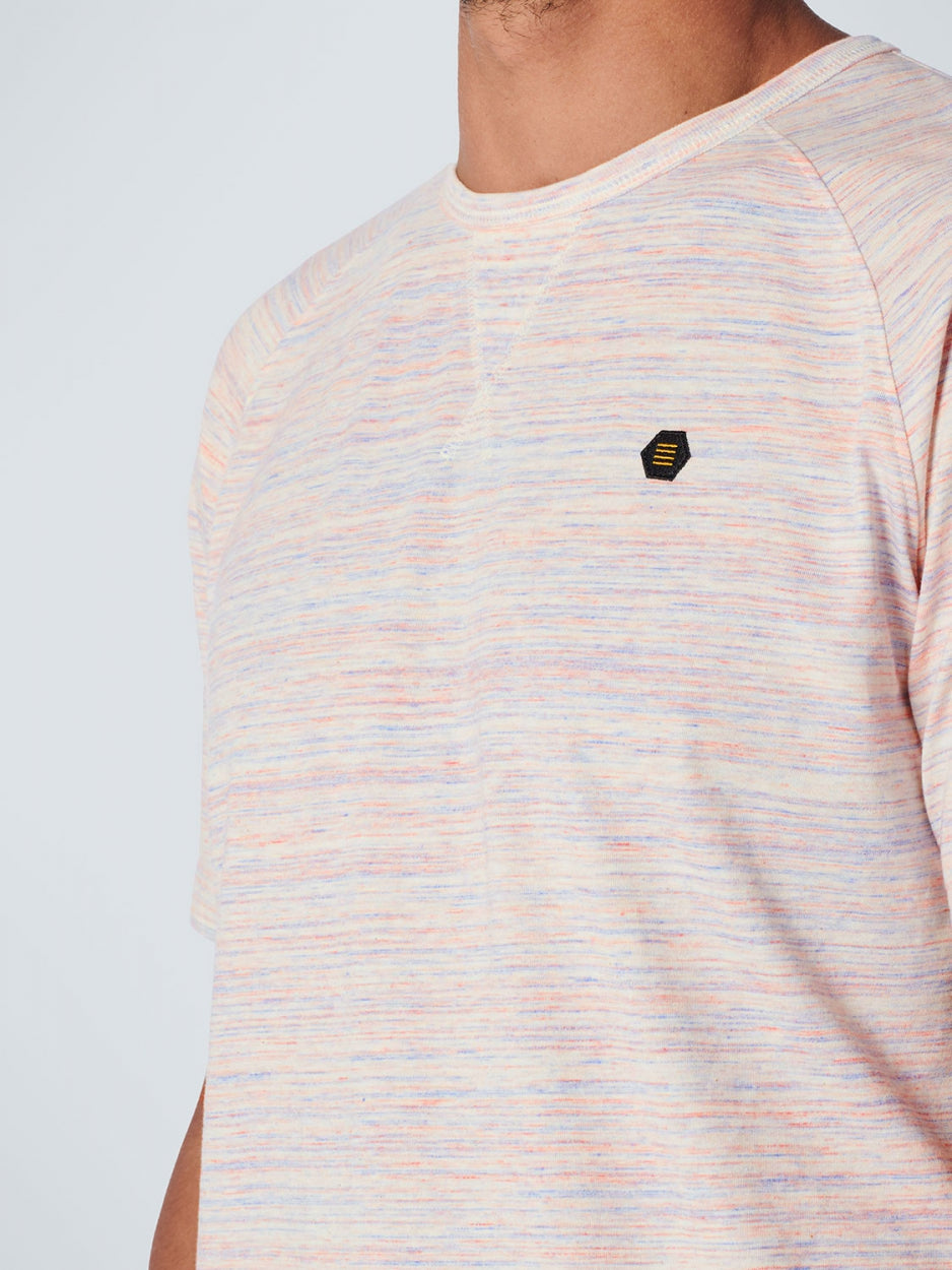 T-Shirt Crewneck Multicoloured Melange | Cream