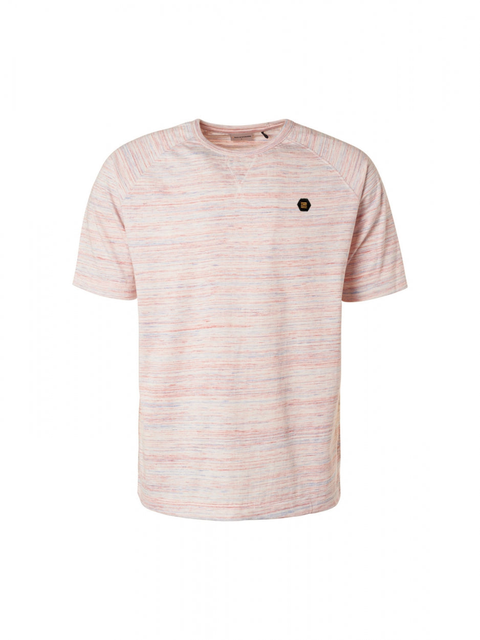 T-Shirt Crewneck Multicoloured Melange | Cream