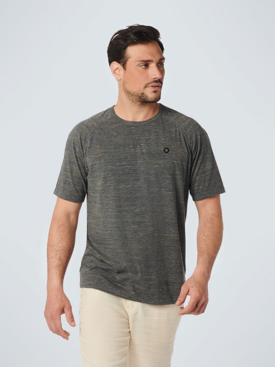 T-Shirt Crewneck Multicoloured Melange | Dark Night