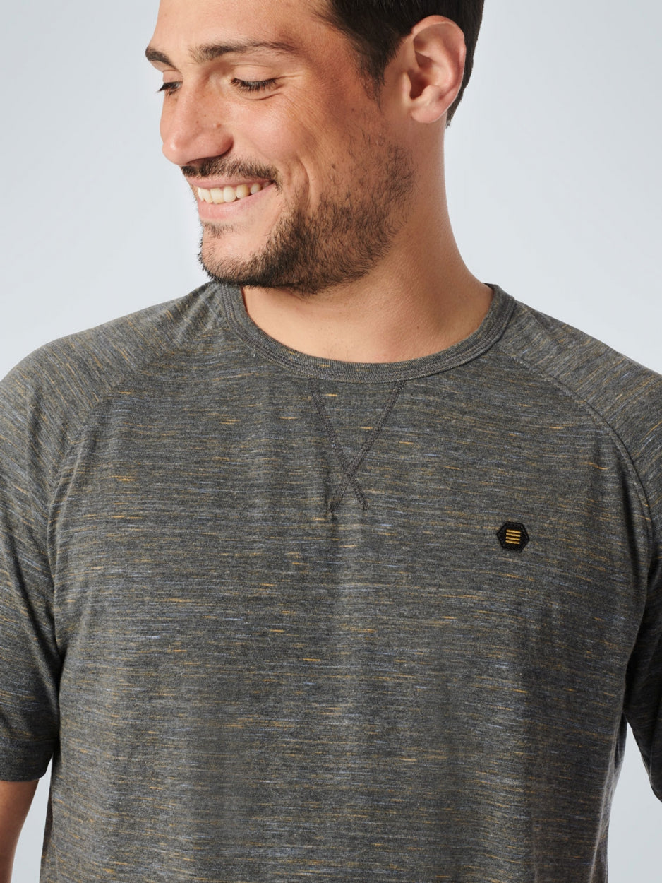 T-Shirt Crewneck Multicoloured Melange | Dark Night