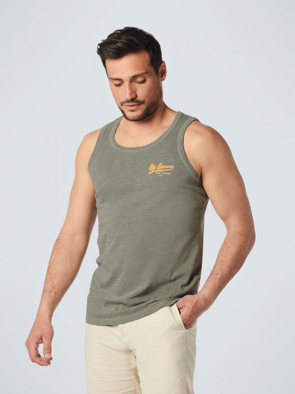 Singlet Garment Dyed Slub | Light Army