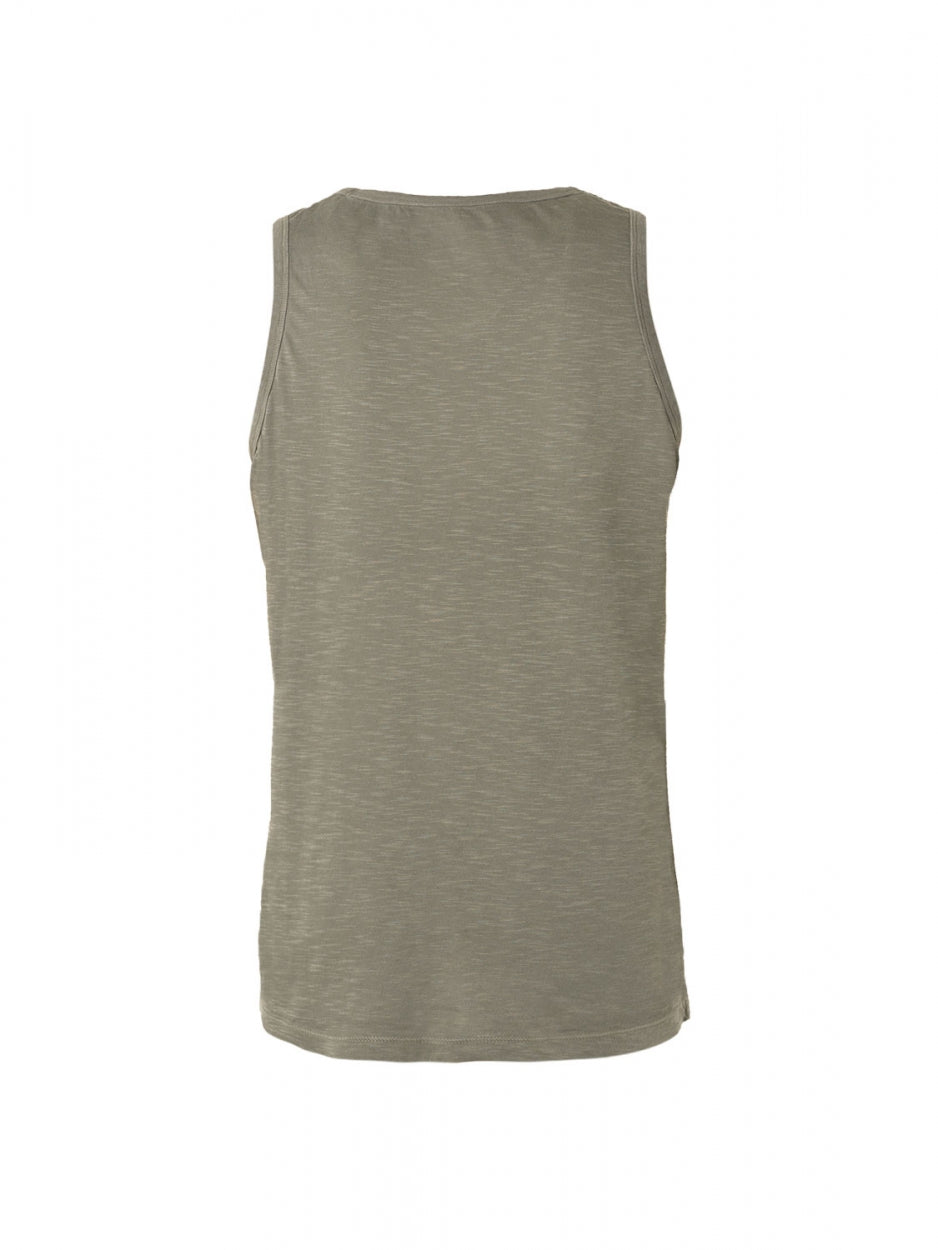 Singlet Garment Dyed Slub | Light Army