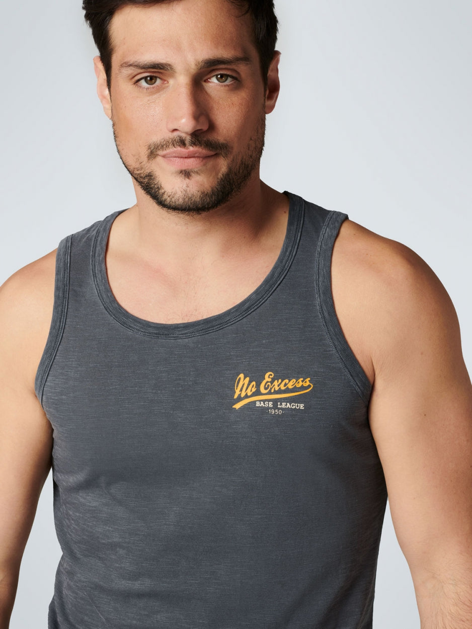 Singlet Garment Dyed Slub | Dark Night