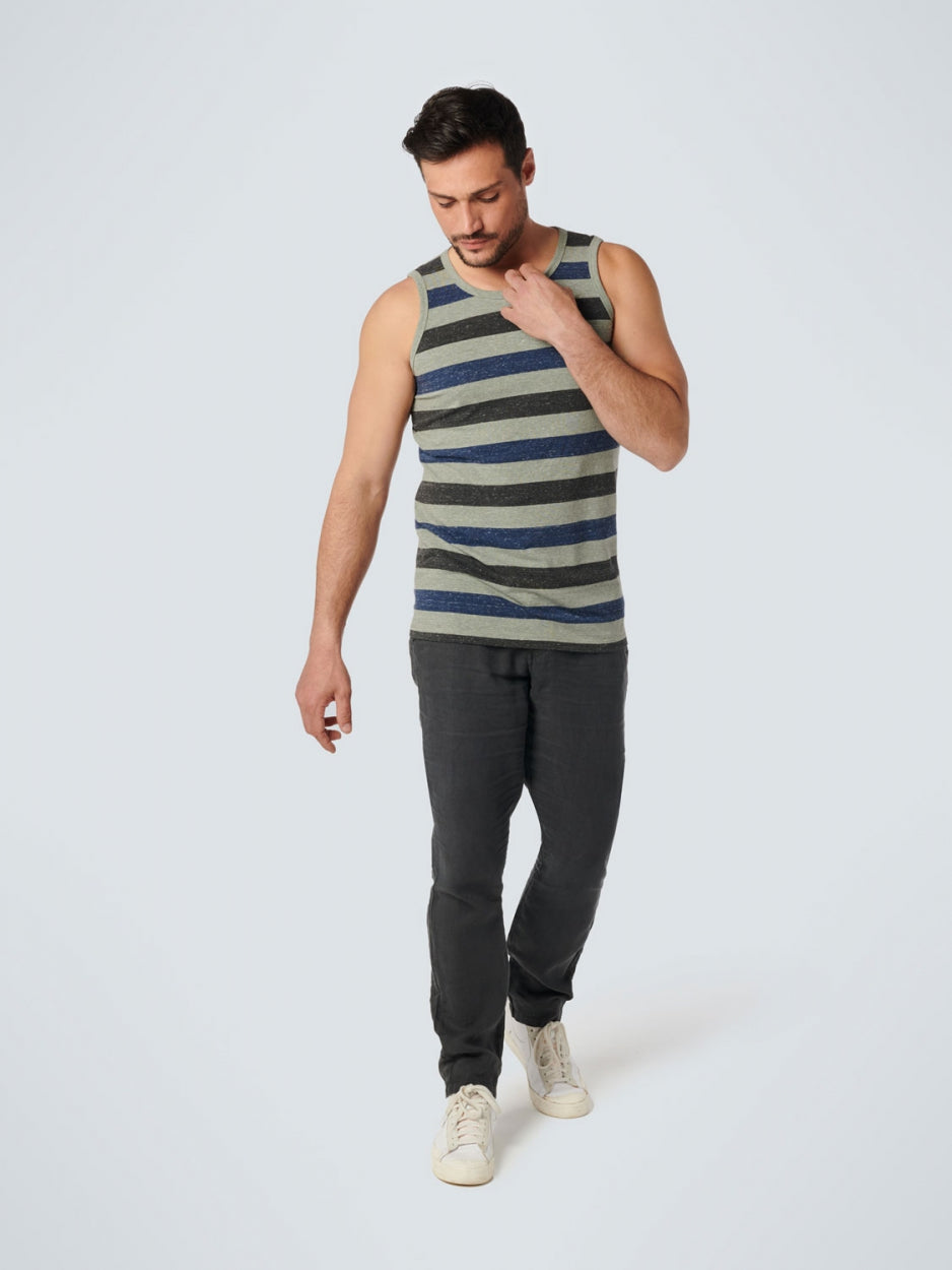 Singlet Multi colour Stripes | Light Army