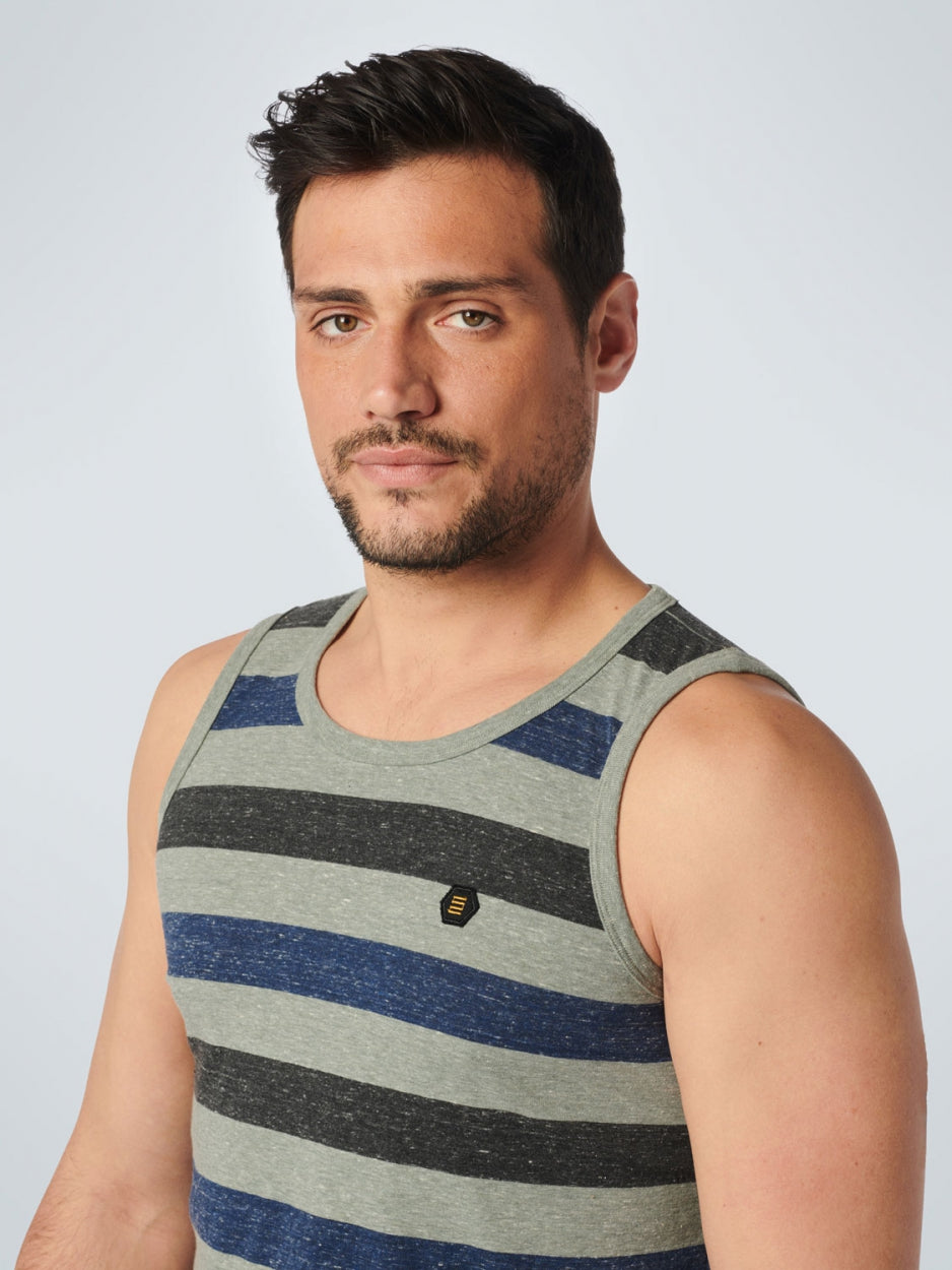 Singlet Multi colour Stripes | Light Army