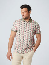 Polo Pique Allover Printed Stretch | Old Pink