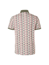 Polo Pique Allover Printed Stretch | Old Pink