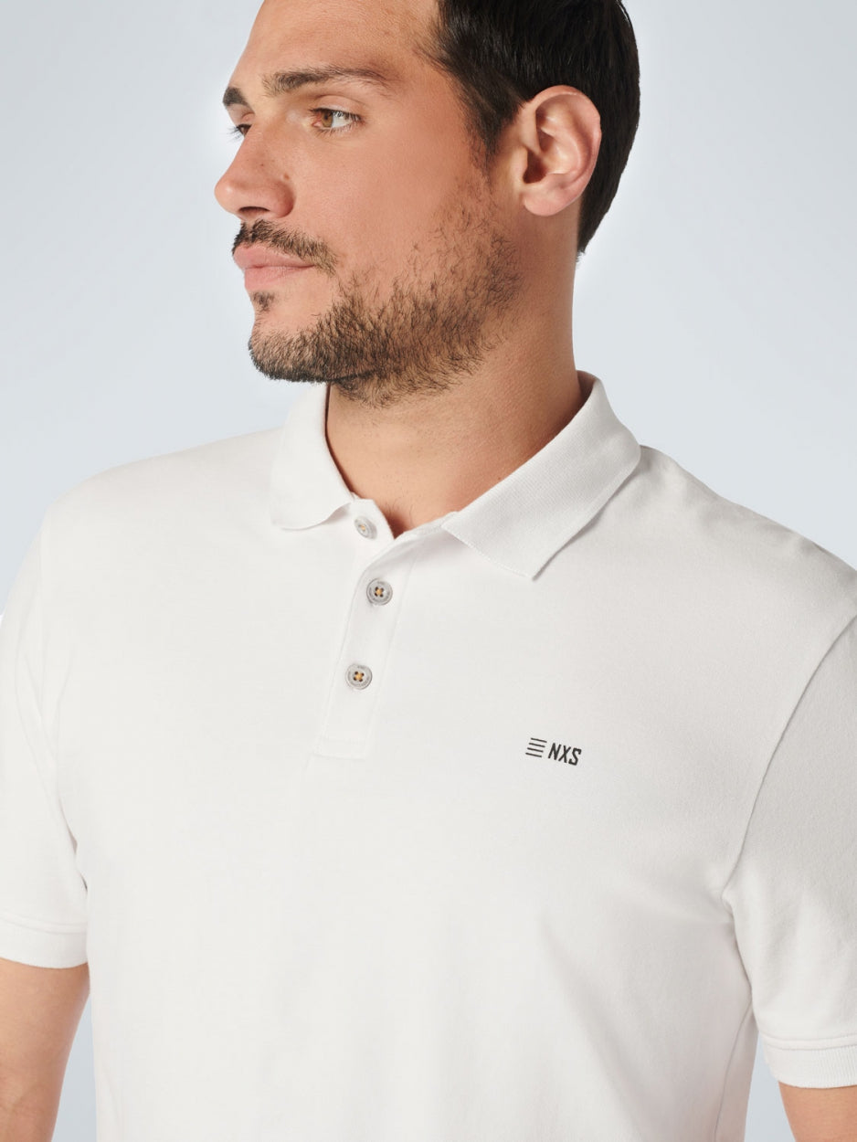 Polo Solid Stretch | White