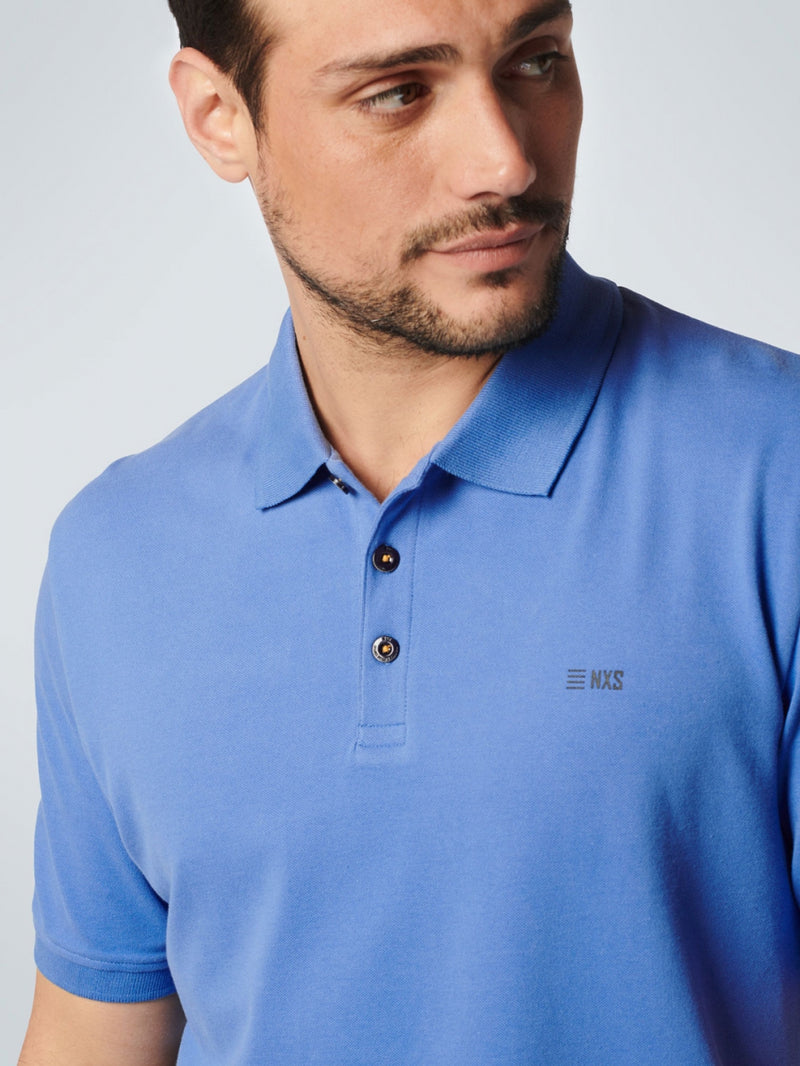 Polo Solid Stretch | Washed Blue