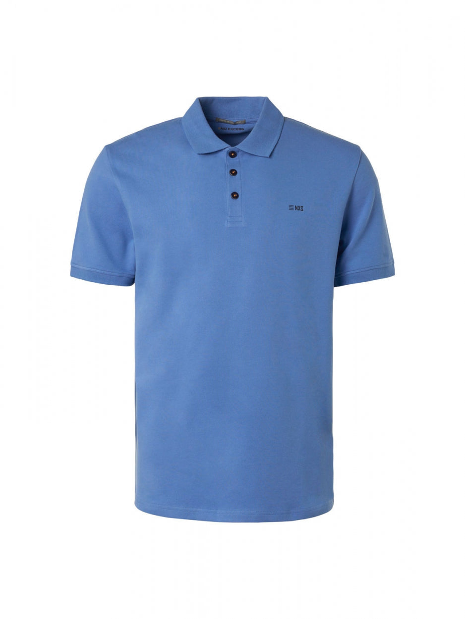 Polo Solid Stretch | Washed Blue