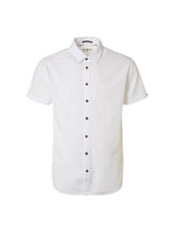 Shirt Short Sleeve Relief Stripe | White