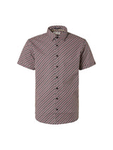 Shirt Short Sleeve Allover Printed Stretch | Old Pink
