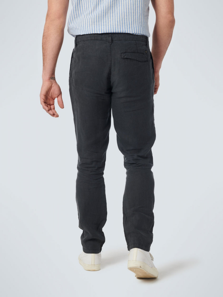 Pants Linen Garment Dyed | Dark Night