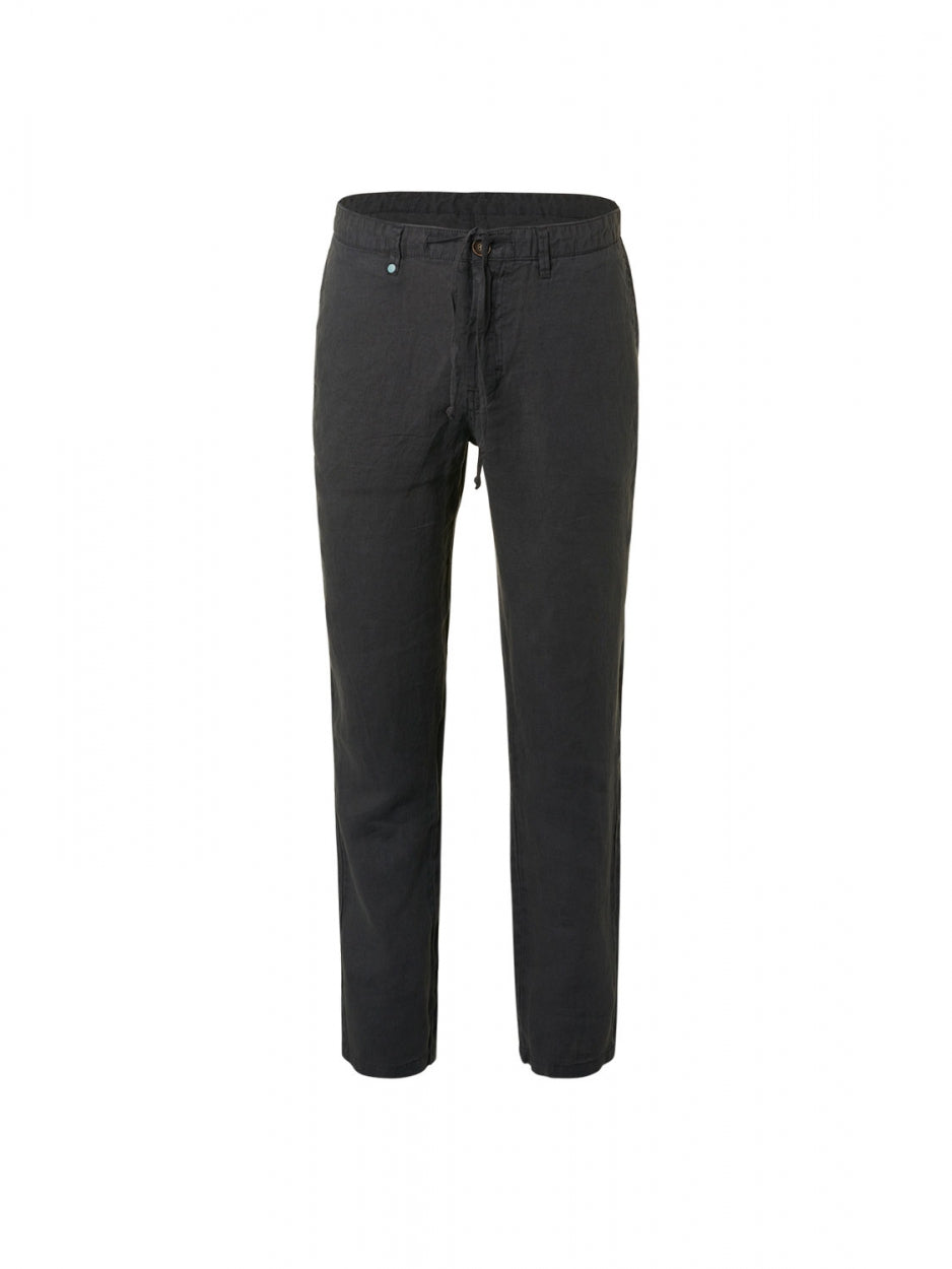 Pants Linen Garment Dyed | Dark Night