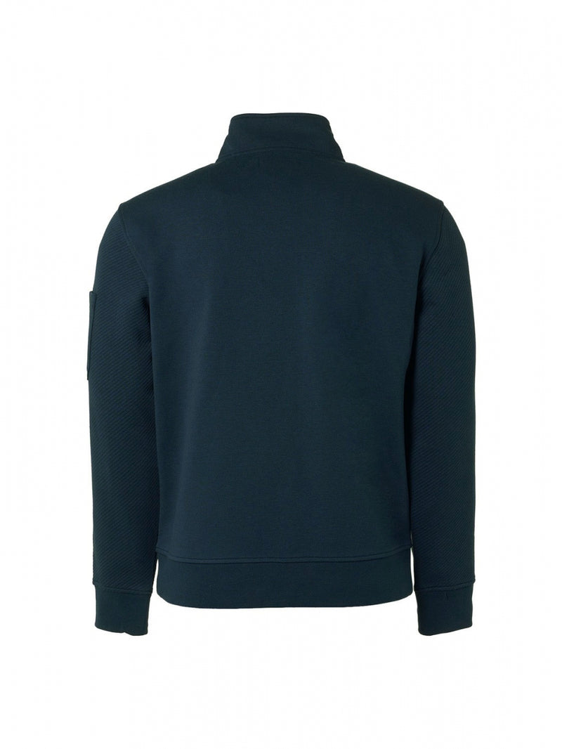 Sweater Full Zipper Double Layer Jacquard Stretch | Night