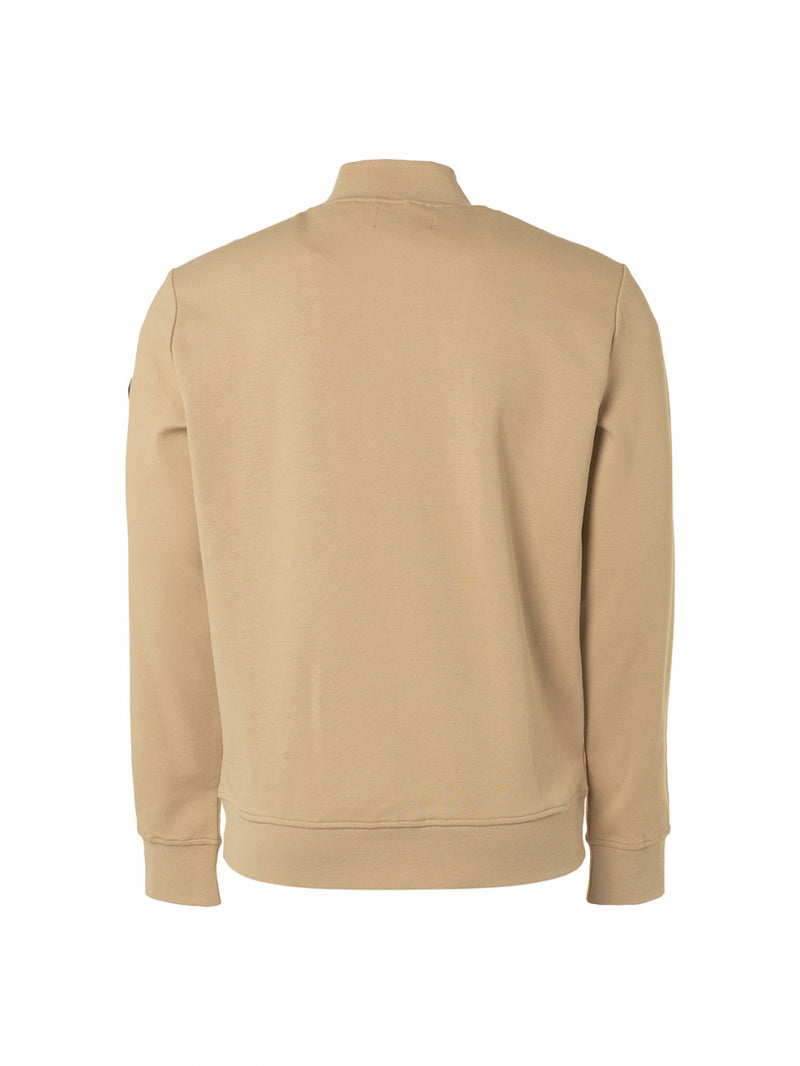 Sweater Full Zipper Twill Jacquard | Stone