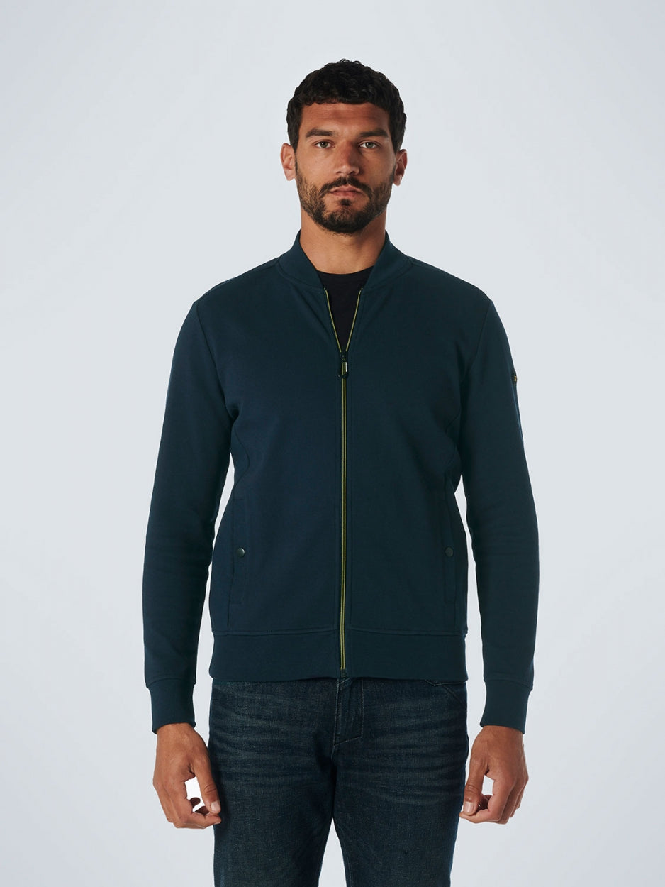 Sweater Full Zipper Twill Jacquard | Night