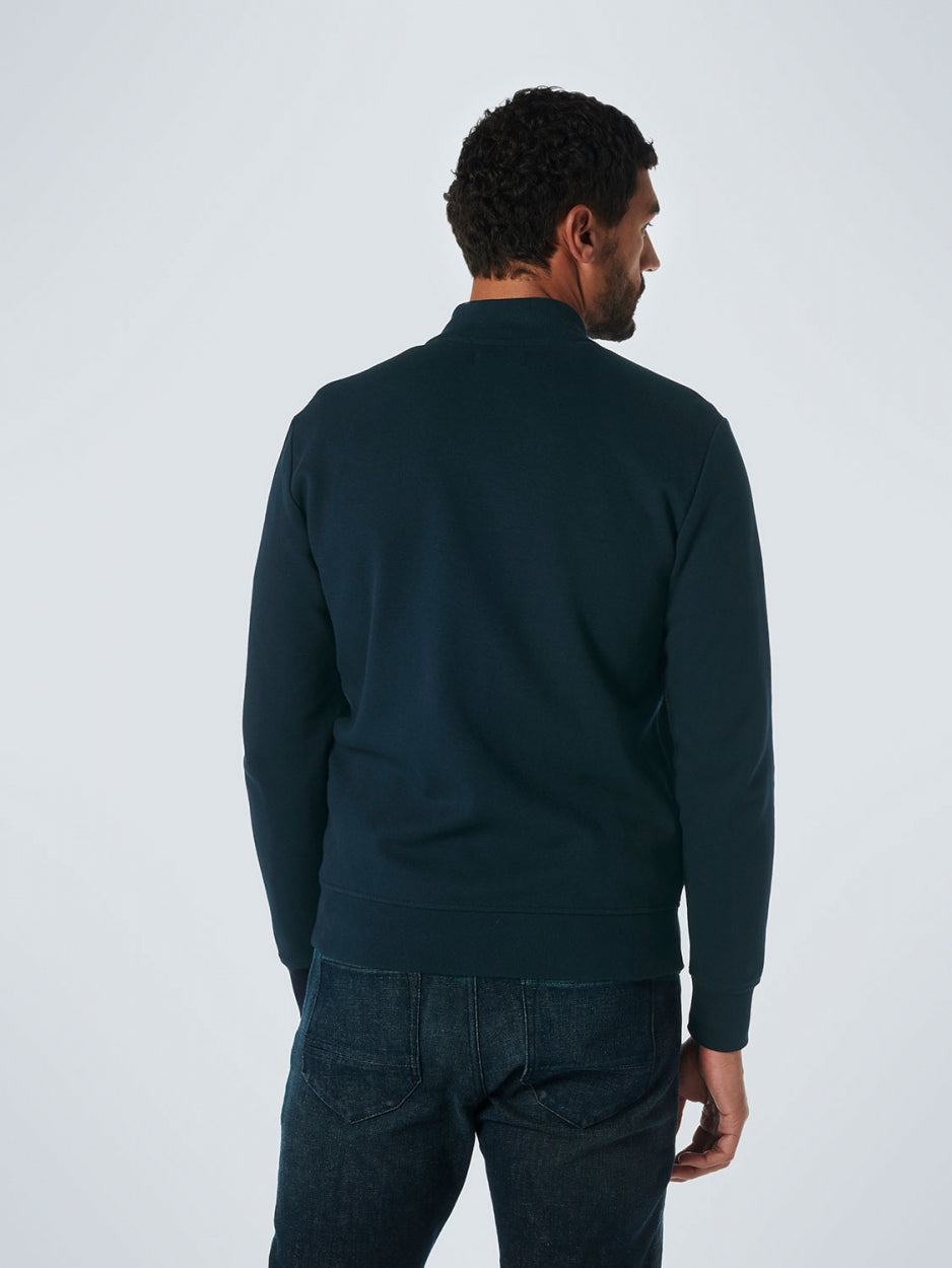 Sweater Full Zipper Twill Jacquard | Night