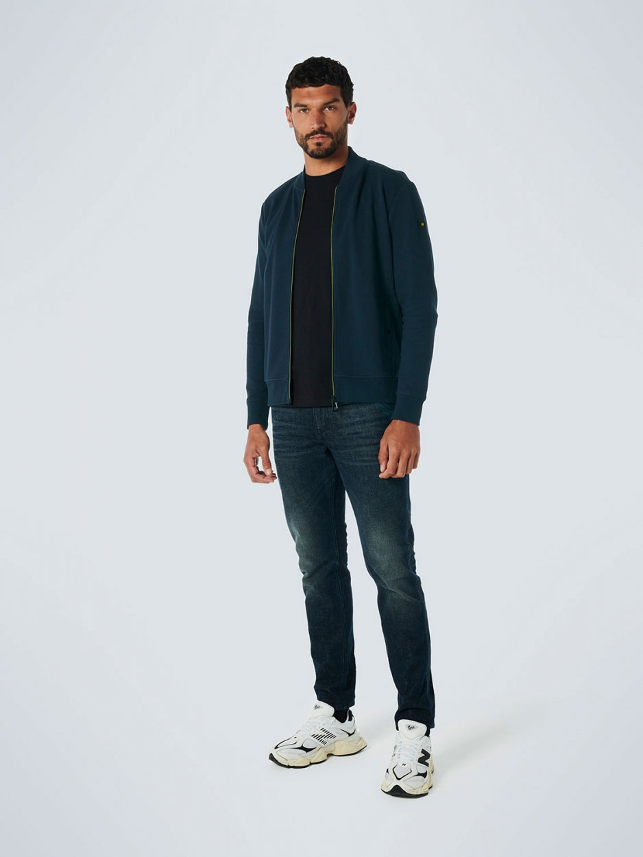 Sweater Full Zipper Twill Jacquard | Night