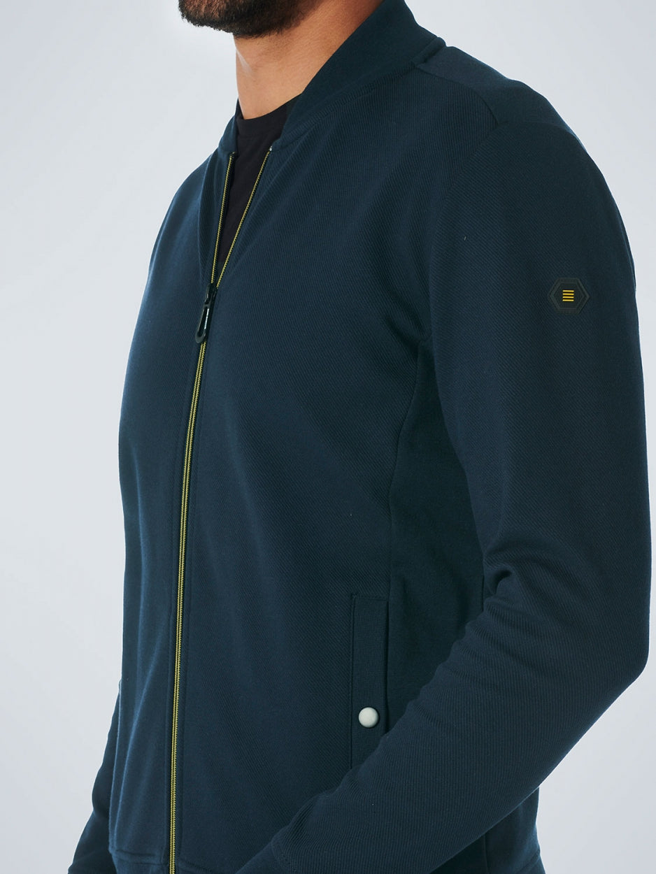 Sweater Full Zipper Twill Jacquard | Night