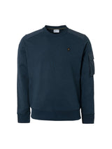 Sweater Crewneck With Woven Contrast | Night