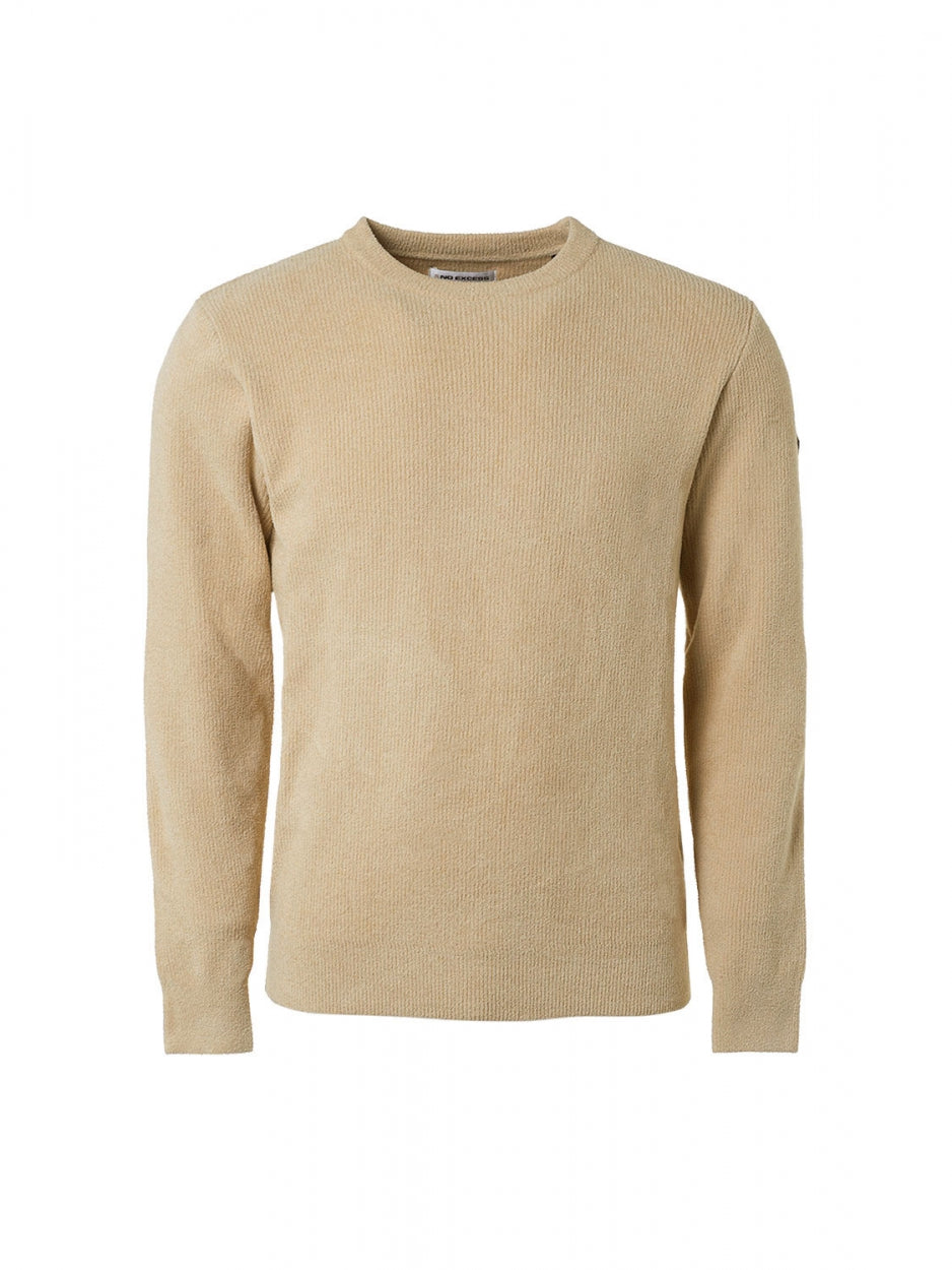 Pullover Crewneck Ribknit Super Soft | Stone